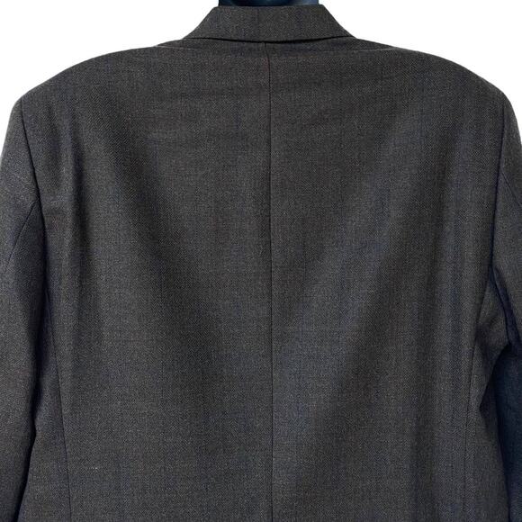 Vintage 90s Ralph Lauren Plaid Blazer Wool Jacket Green Brown Men's Size 44R - Picture 8 of 10